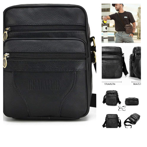 Leder umhängetasche herren - leder,