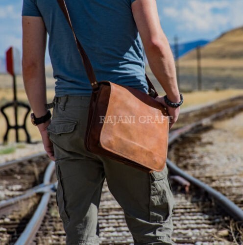 Tasche leder messenger - leder,