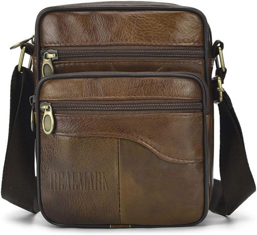 Leder schultertasche herren - leder,