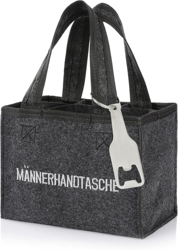 Männerhandtasche aus filz mit - filz,